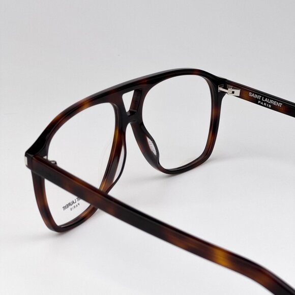 Saint Laurent DUNE Eyeglasses – Havana Pilot Frame (SL596 DUNE OPT 002) - Picture 6 of 13